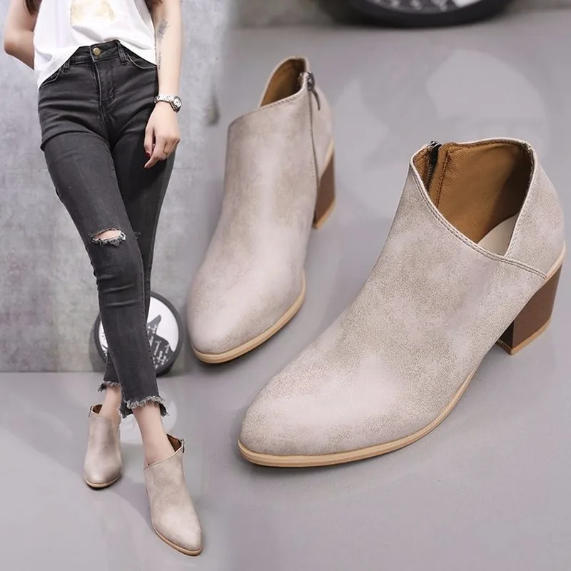 

Explosion Models 43 Yards Thick with Martin Boots Women's Autumn and Winter New Large Size Women's Boots