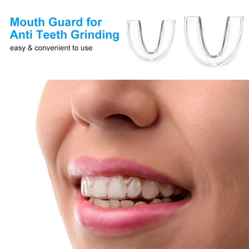 

Mouth Guard for Teeth Grinding with Storage Case 2 Sizes 4 PCS Mouthguard Moldable Night Guards for Anti Teeth Grinding