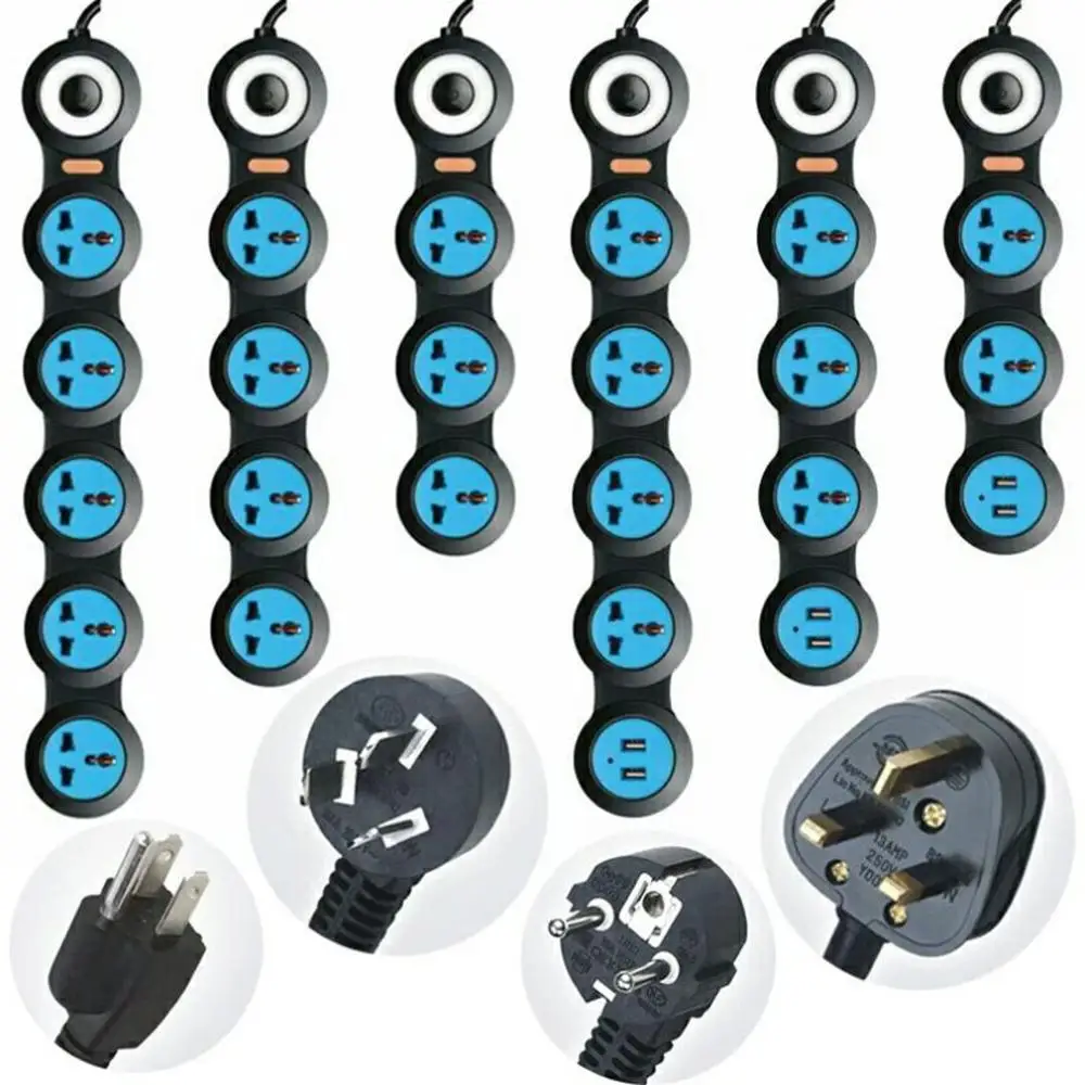 

Surge Protector Power Strip With Usb Flexible Rotating Pivot Outlets Usb Charging Ports Extension Cord