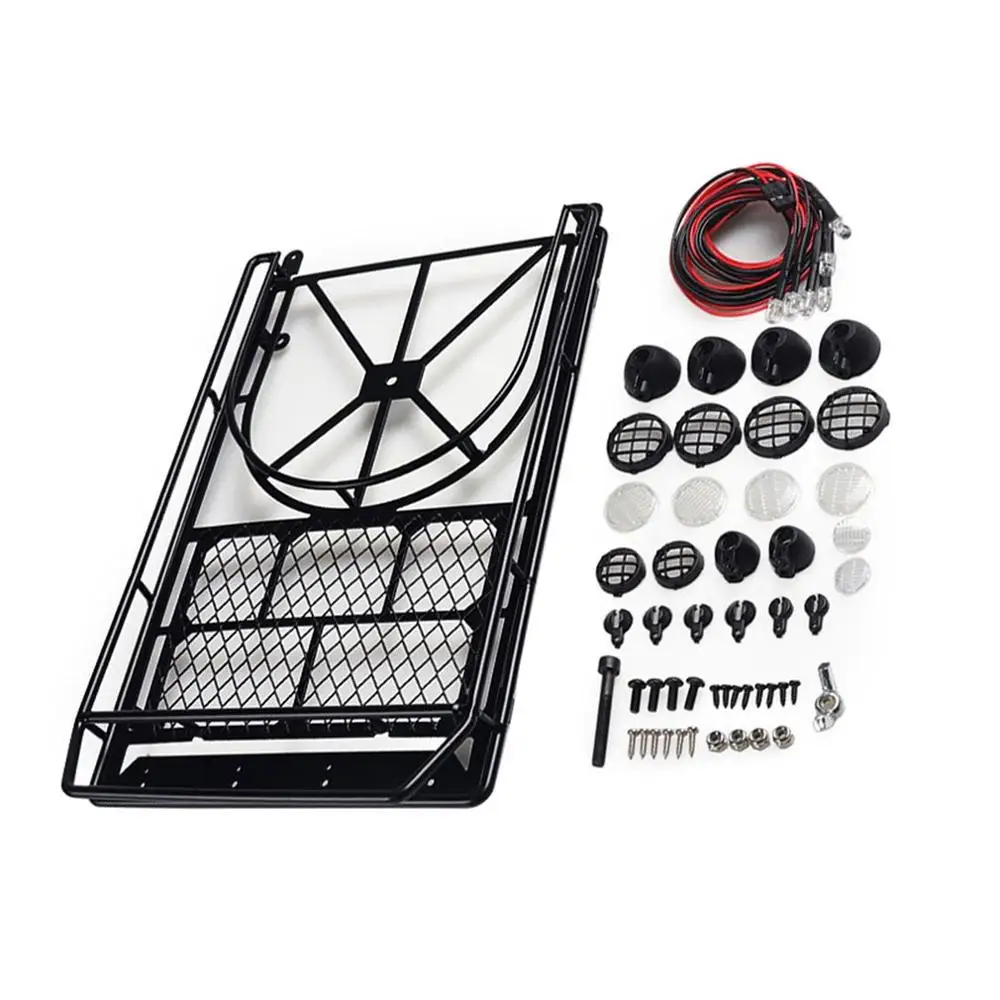 

RC Rock Crawler Luggage Roof Rack Net Climbing Car Model Parts for Axial SCX10 D90 90046 SCX10 RC Cars Accessories