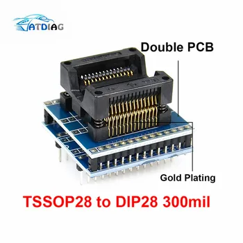 

AdapterTSSOP28 SSOP28 SOP28-DIP28 adapter SOP20 SOP16 SOP8 150mil 200mil to DIP8 adapter compatible tssop20 ssop20 tssop8 socket