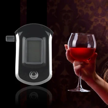 

Professional Digital Breath Alcohol Tester Breathalyzer with LCD Dispaly with11 Mouthpieces AT6000 Hot Selling dfdf