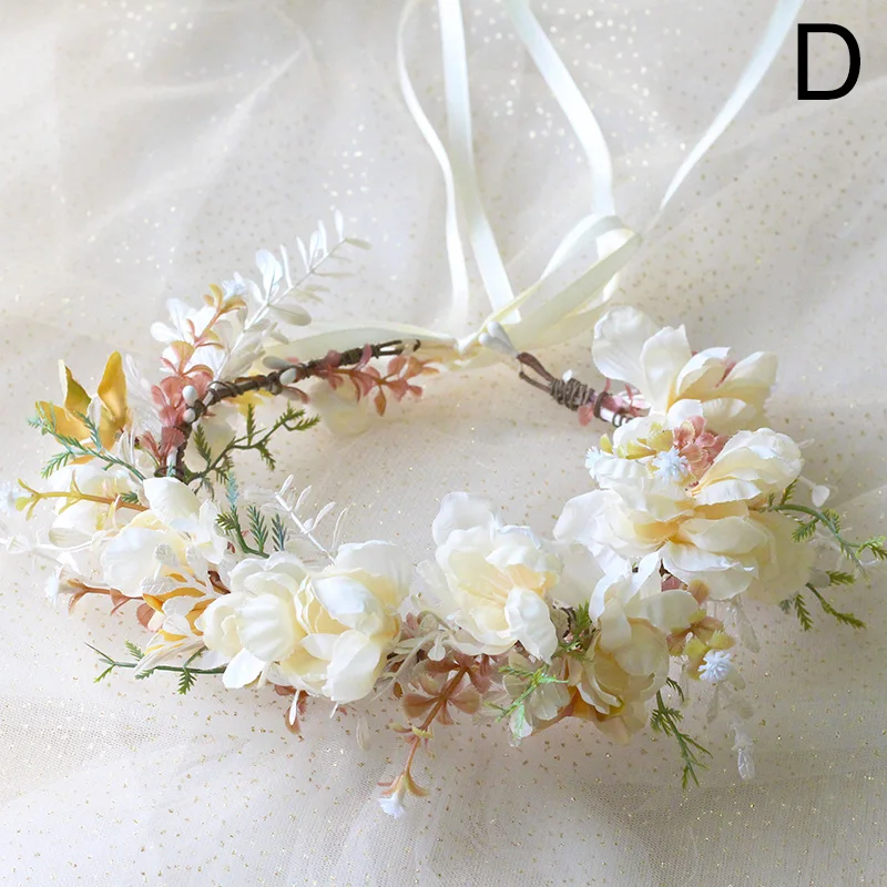 best headbands for women Bridesmaid Hair Flower Headbands Wedding Wreaths Hair Accessories Bridal Flower Crown Beach Hawaii Garland Floral Headpieces bride headband