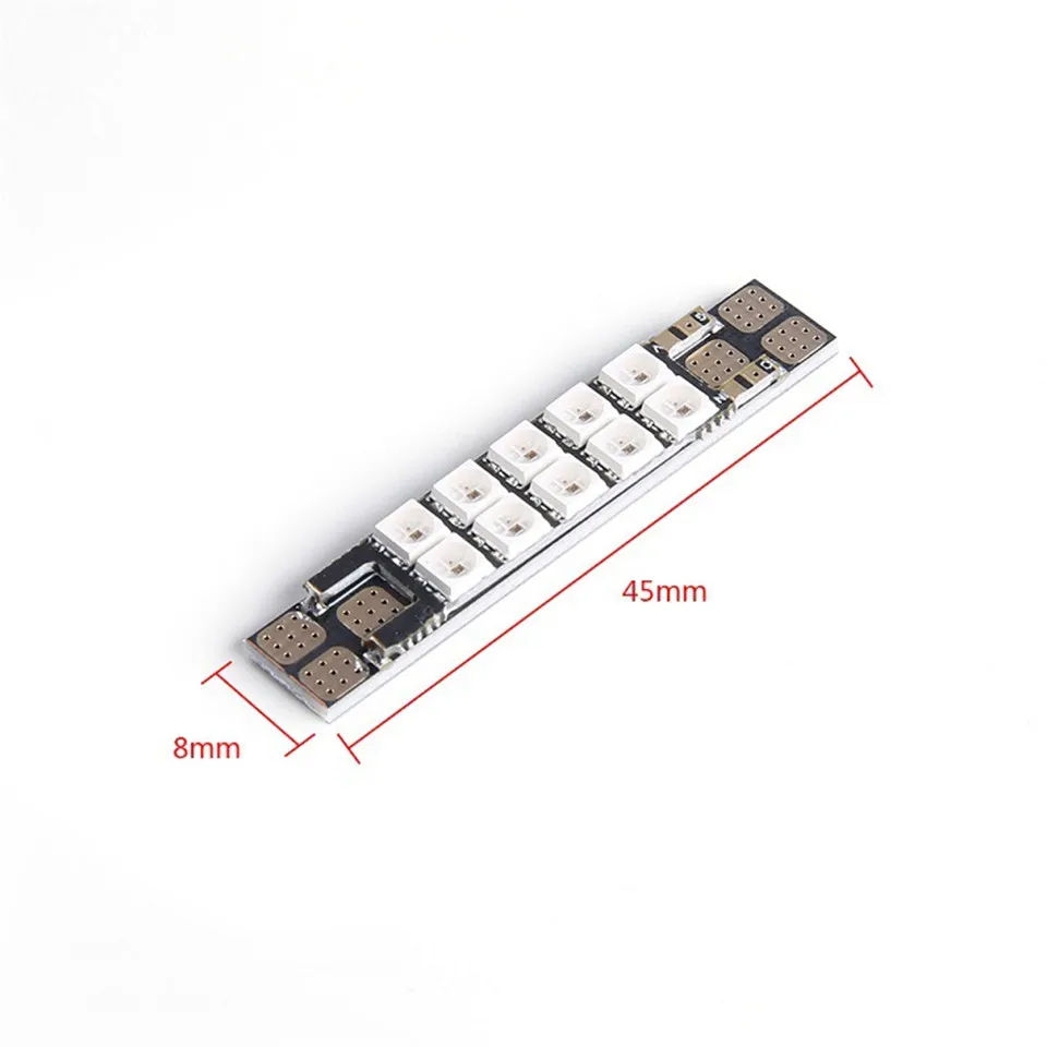 IFlight 40A PDB w светодиодный щит 10 шт. 3535 RGB многоцветный светодиодный гоночный провод 5 в постоянного тока для FPV RC Frame Drone палочки для еды