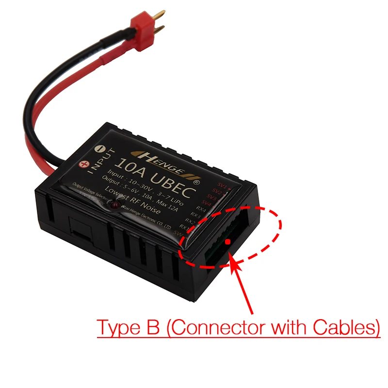HENGE 10A UBEC 5 V/5,5 V/6 V 10A Max 12A Inport 10,0-30,0 V Lipo Switch Mode BEC для RC с дистанционным управлением и вертолетом