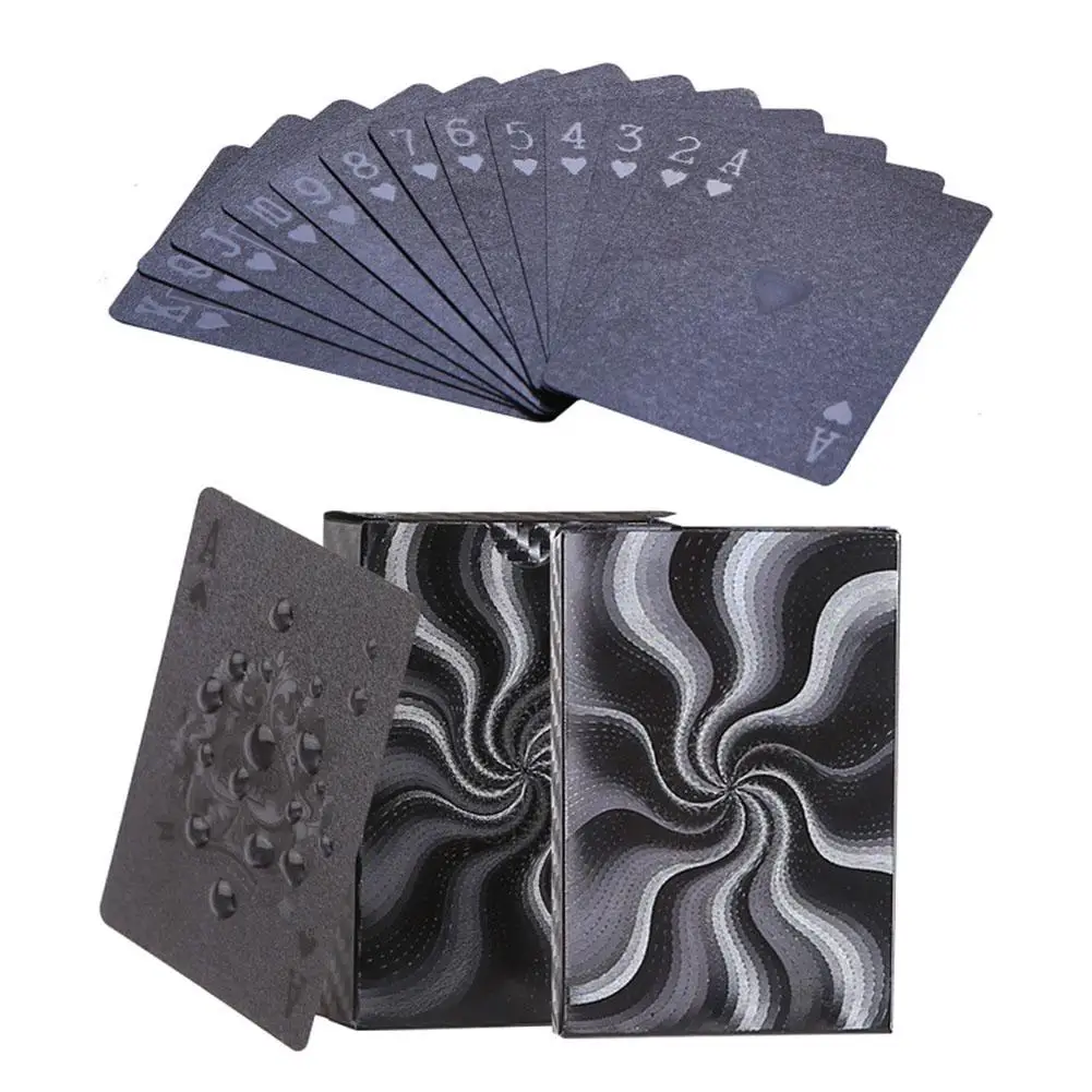 New 24K Silver Foil Poker PET Waterproof Playing Cards Luxury Magic Tricks Tools For Party Table Game Glitter Gold | Спорт и