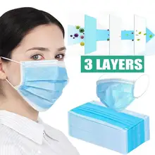 Xiaomi 10/20/50 masque non-tissé jetable masque anti-pollution protection de la santé anti-poussière bleu masque adulte unisexe(China)