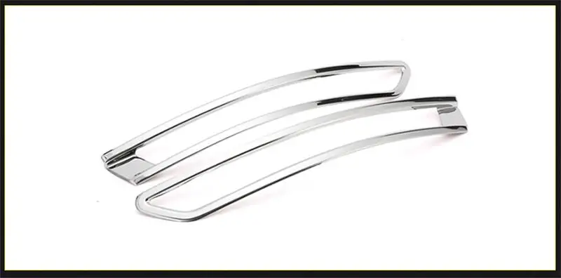 Silver Автомобильный Стайлинг для Audi A4 B9, багажник, задние противотуманные фары, крышки, решетка, планки, фары, наклейки, украшение, нержавеющая сталь, авто аксессуары - Название цвета: Silver