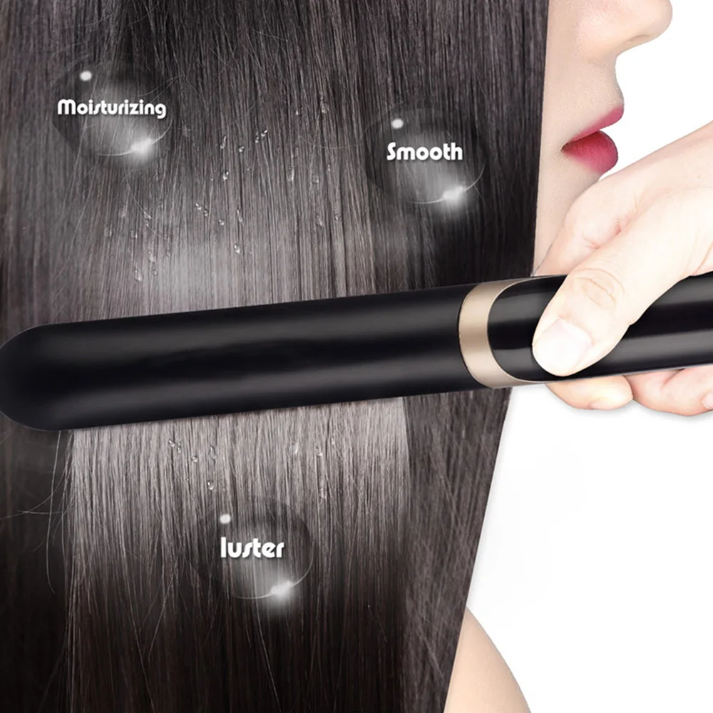 Negative Ion Hair Straightener Curler Infrared Hair Flat Iron LCD MCH Heating Fast Roll Straight Hair Splint Pro Styling Tools