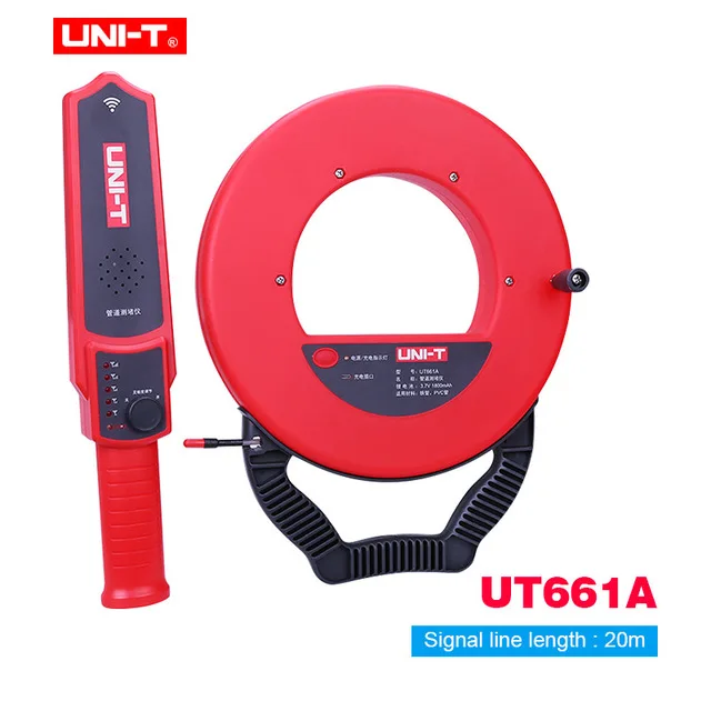UT661A UNI-T UT661A/UT661B стены пвх железные трубы детектор засорения диагностический инструмент сканер трубопровода блокировка засорения сантехники инструмент - Цвет: UT661A