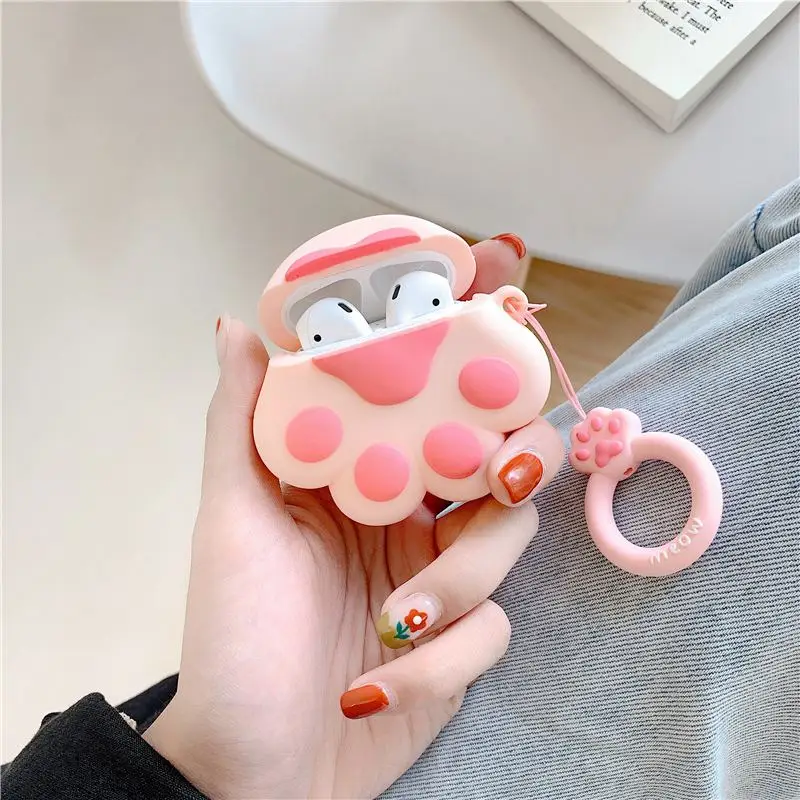 GJ0009 Чехол для Airpods 2, силиконовый чехол для Apple Airpods, чехол для наушников 3D, Рождественский чехол для наушников - Цвет: GJ0009