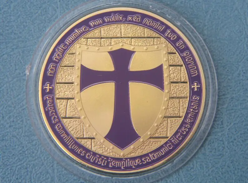 Templars российский памятный значок для монет рельефный позолоченный коллекционные