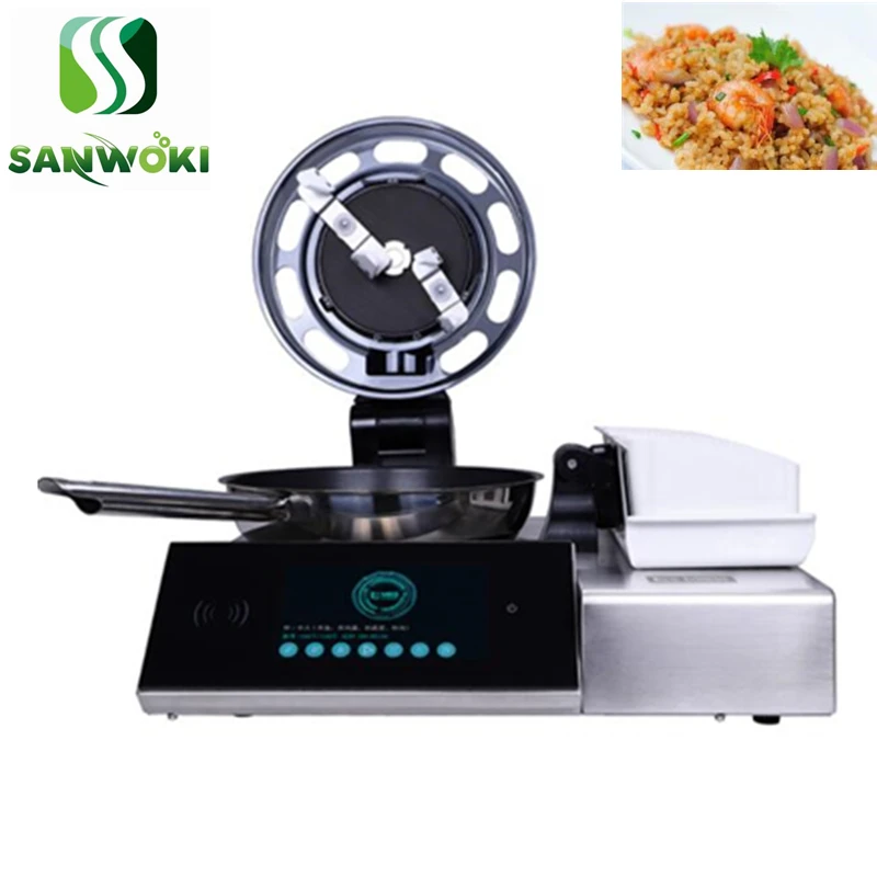 Automatic Electric Stir Frying Wok Pot Non stick Cooker Robot Cooking