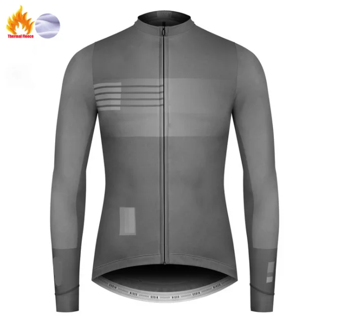 Fleece long sleeve GOBKOS зимний теплый Полярный велосипед Джерси NW мужской костюм велосипедный костюм для активного отдыха Одежда для горного велосипеда комбинезон - Цвет: Fleece long sleeve