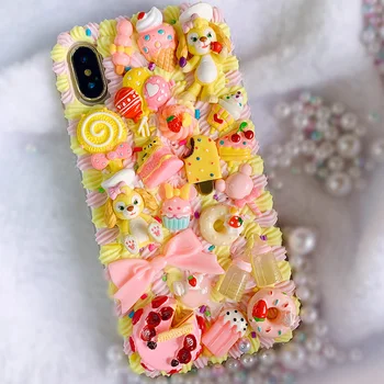 

For Samsung s8/s9/s10 plus DIY case Galaxy note 10 plus+ note9/note8/note 5 3D cute dog phone cover s6/s7 edge creamy handmade