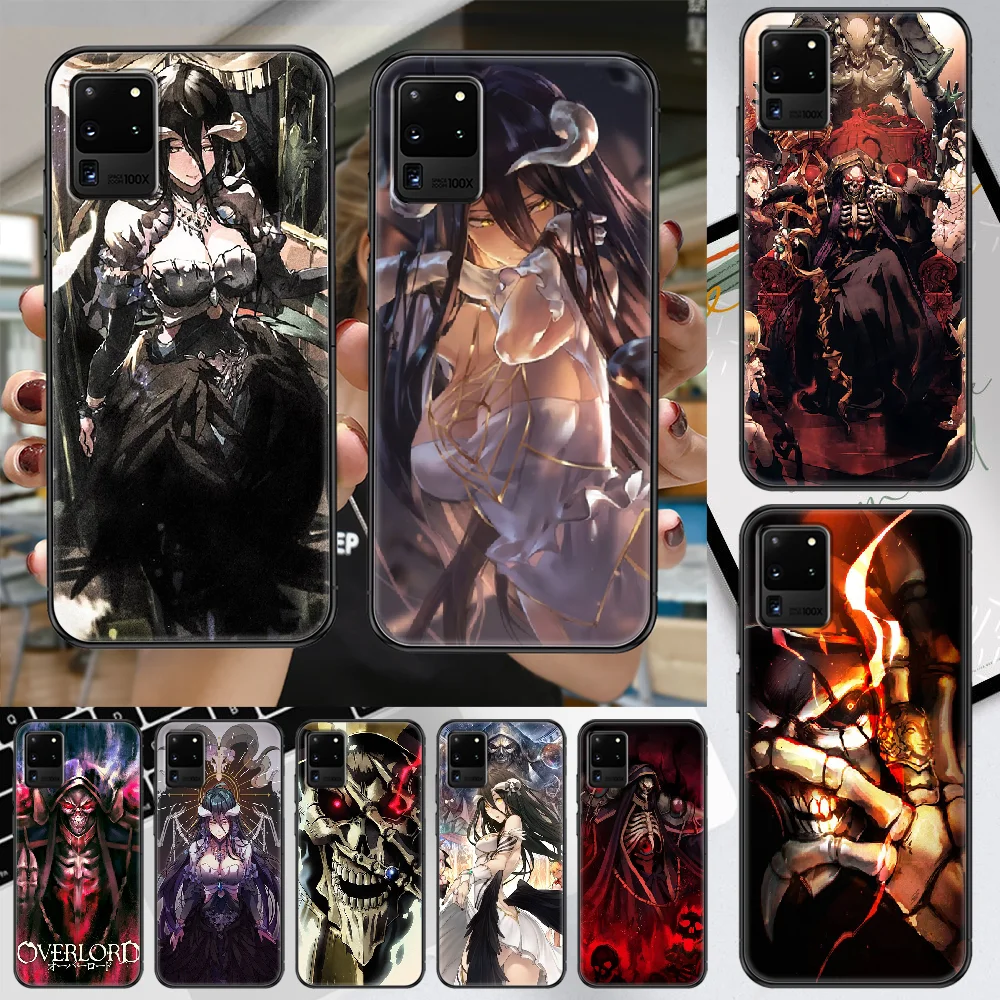 Чехол для телефона Overlord Albedo Samsung Galaxy Note 4 8 9 10 20 S8 S9 S10 S10E S20 Plus UITRA Ultra black trend hoesjes art |