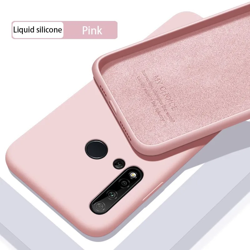 Bumper Housing Phone Bags Liquid silicone case For Huawei Nova5 Pro Nova5i P20 Lite 2019 Mate30 |