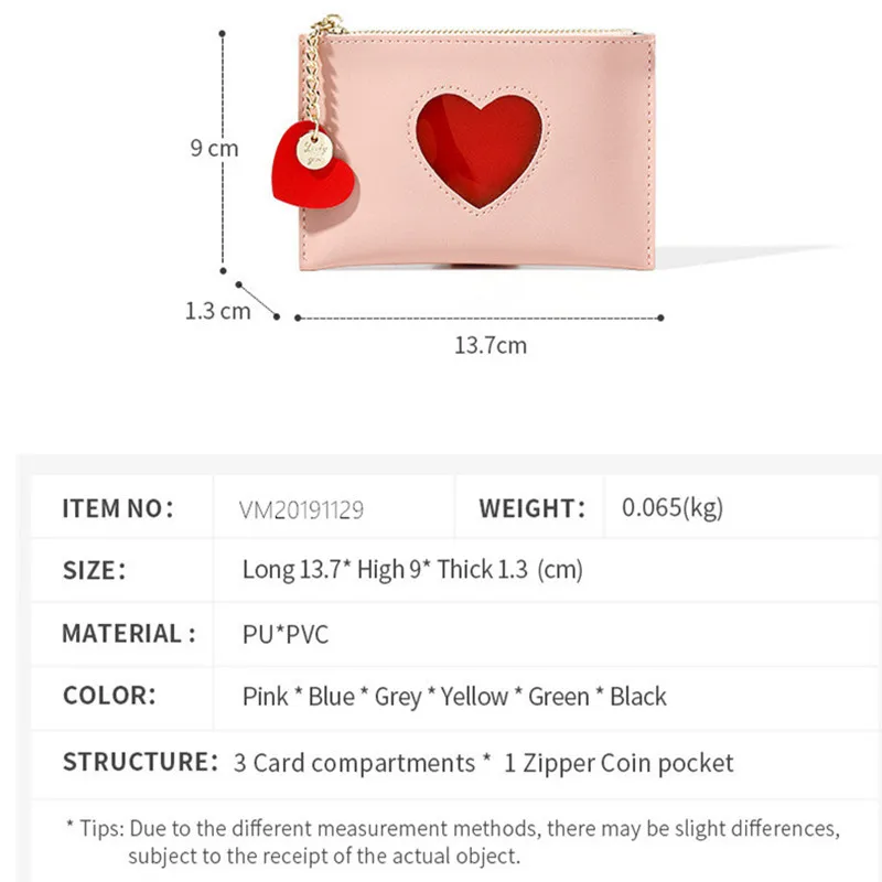 Vento Marea кожаный женский кошелек для монет Розовый милый тонкий кошелек корейский стиль маленькая сумочка Многофункциональный синий женский держатель для карт