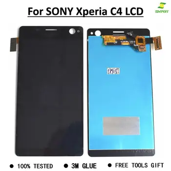 

For SONY C4 lcd E5303 E5306 E5333 E5343 E5353 E5363 display 5.5"cellphone touch screen digitizer assembly+3M glue +tool