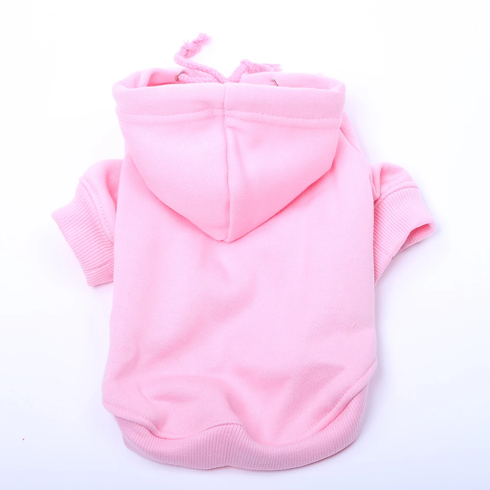 

Solid Dog Pet Hoodie Cat Puppy Sweater Coat Jackdt Autum Apparel 6 Colours 7 Sizes