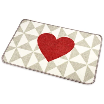 

Valentine's Day Doormat Love Decorative Floor Mat Heart Pattern Entrance Mat Valentine's Day Indoor Outdoor Welcome Doormat for