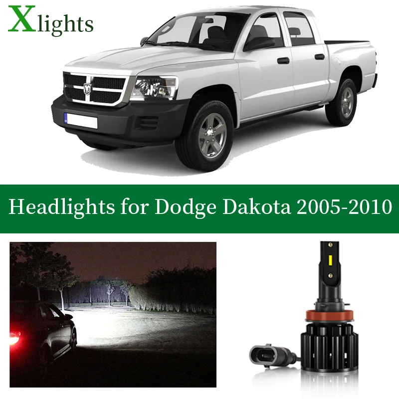 X светильник s лампы для Dodge Dakota 2005 2006 2007 2008 2009 2010 светодиодный головной низкая