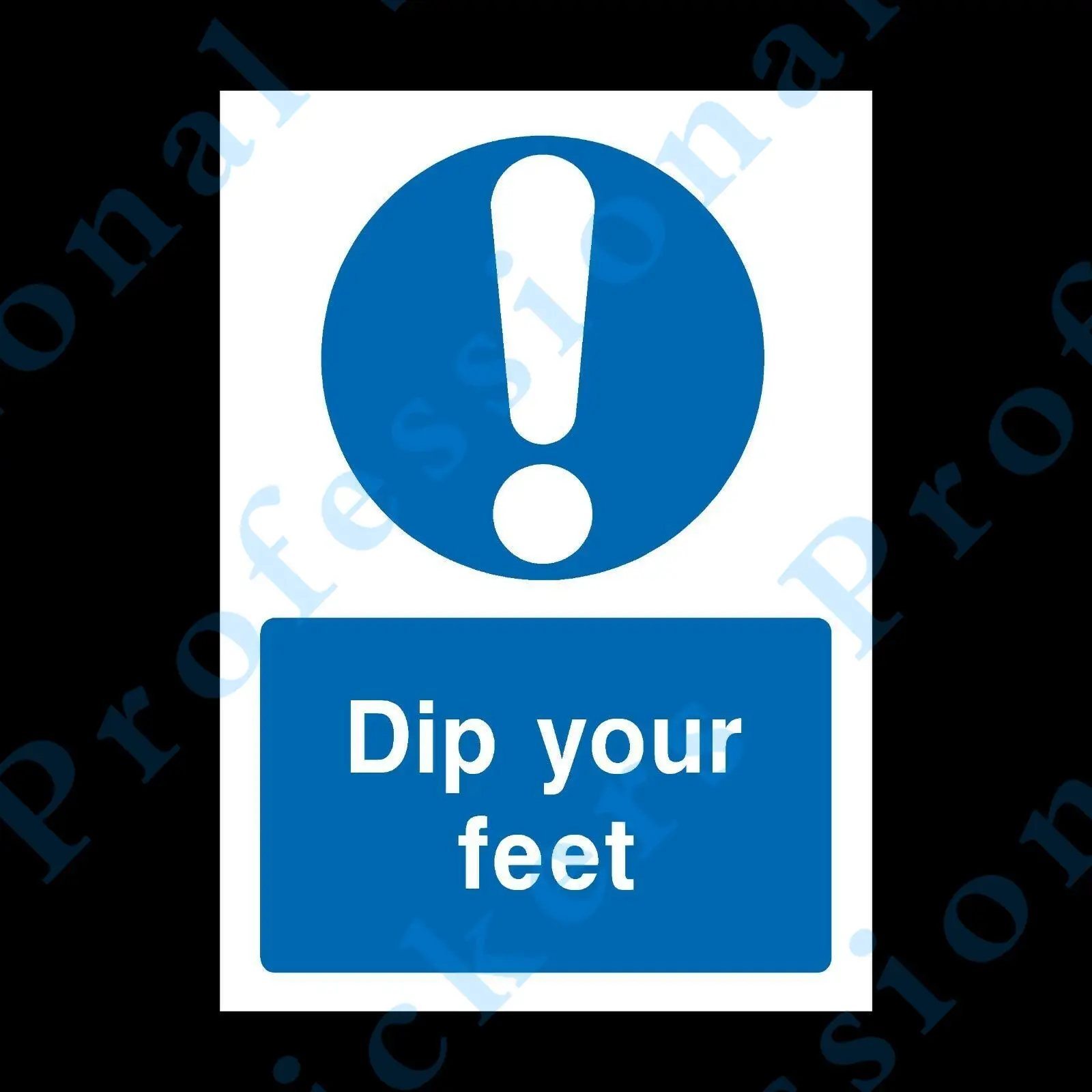 Dip Your Feet Sign A4, A3, A2 Foamex, Correx, Plastic (Ca36) Adesivi In Vinile Impermeabile Per Auto Motos