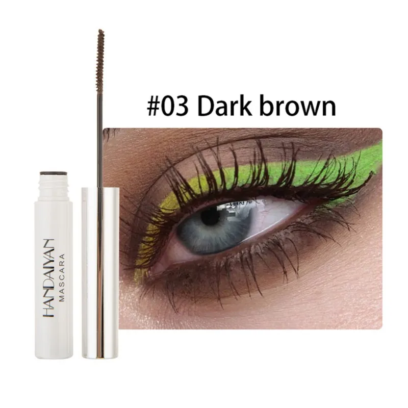 Mascara Waterproof Fast Dry Eyelashes Curling Lengthening Makeup Eye Lashes Blue Green Red Purple Black White Ink Mascara SC91
