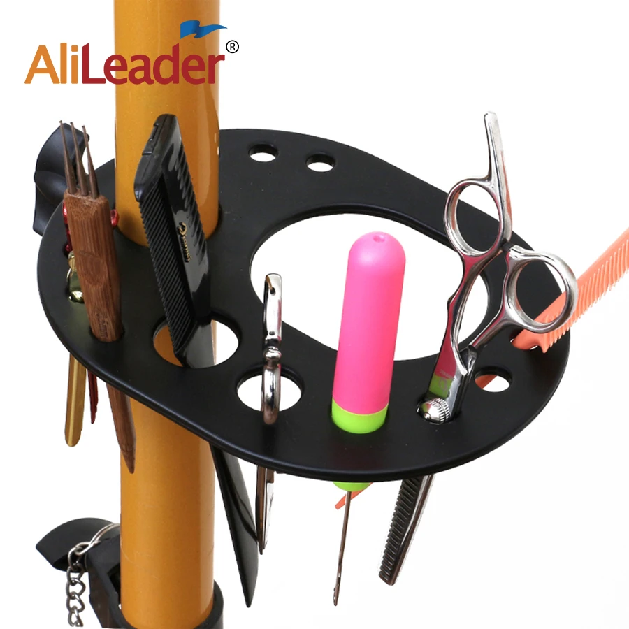 Multifunction Hair Tray Wig Stand Hair Wig Tools Place Crochet Clip Scissors Comb wig supplies hair tray