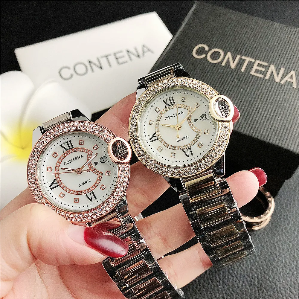 

7298 New Fashion Diamond Dial Women's Watch Wholesale
