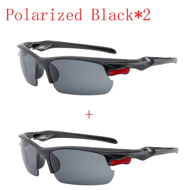 New 2 Pack Polarized Car Night Vision Goggles Sunglasses Night Driver Driving Goggles Unisex UV400 Glasses Auto Parts Polarized Black B