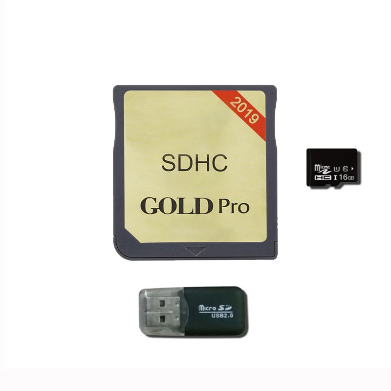 Новинка R4 SDHC Card Tool Gold Pro двухъядерный RTS LTE с кардридером - Цвет: GOLD Pro 16G TF Card
