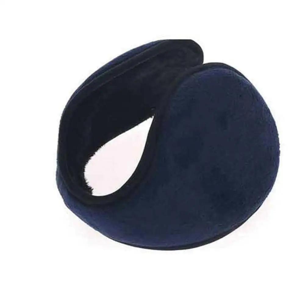 Navy Blue Наушники Аксессуары для одежды Наушники унисекс зимняя Ушная муфта повязка для ушей теплые наушники подарок черный/кофейный/серый/темно-синий - Цвет: Navy Blue
