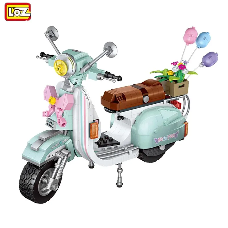 

LOZ1117 Mini Blocks 673PCS Motorcycle Building Blocks Plastic Assembly Model Bricks DIY Xmas Gifts For Children Educational Toys