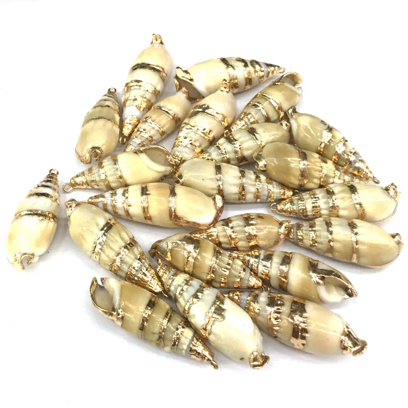 

Natural Shell Conch Pendants Charms Necklace Pendant for Jewelry Making DIY Bracelet Necklaces Accessories Size 15x50mm