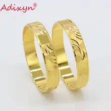 Adixyn/2 шт., золотой цвет, для девочек/малышей/детей, браслет и браслет для детей, подарок на день рождения, N080812