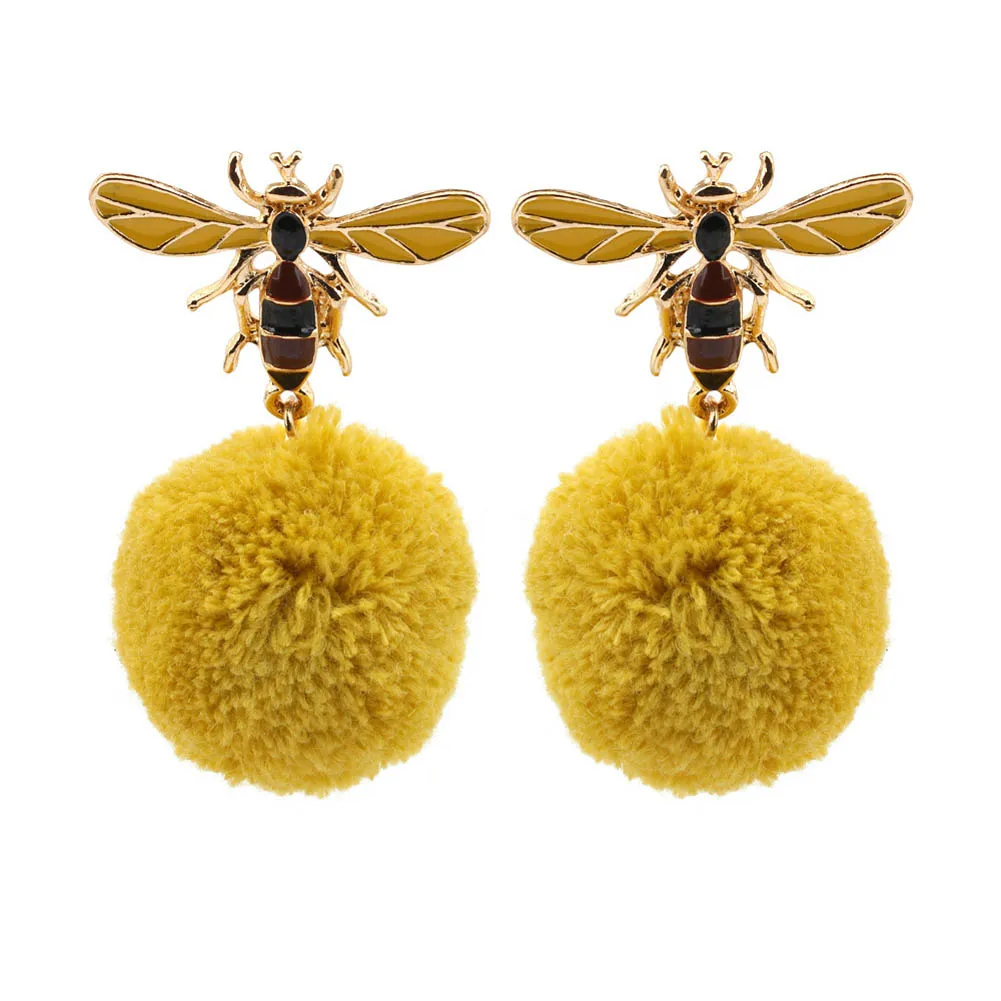 Cute Tiny Bee Earring Jewelry Cute Honey Bee Earrings Stud Unique Earrings Jewelry For Women Gifts 5 Styles