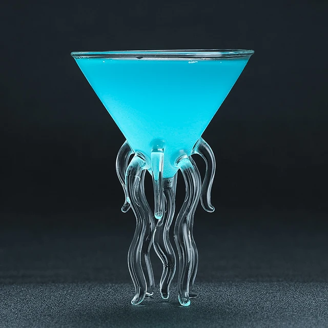Octopus Cocktail Glass - Set of 4 2
