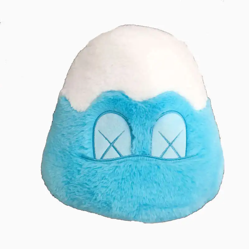 Горячая Kawaii японская горная Fuji плюшевая игрушка популярная мягкая подушка для дивана для девочек Подушка для сна Декор для спальни - Цвет: Синий