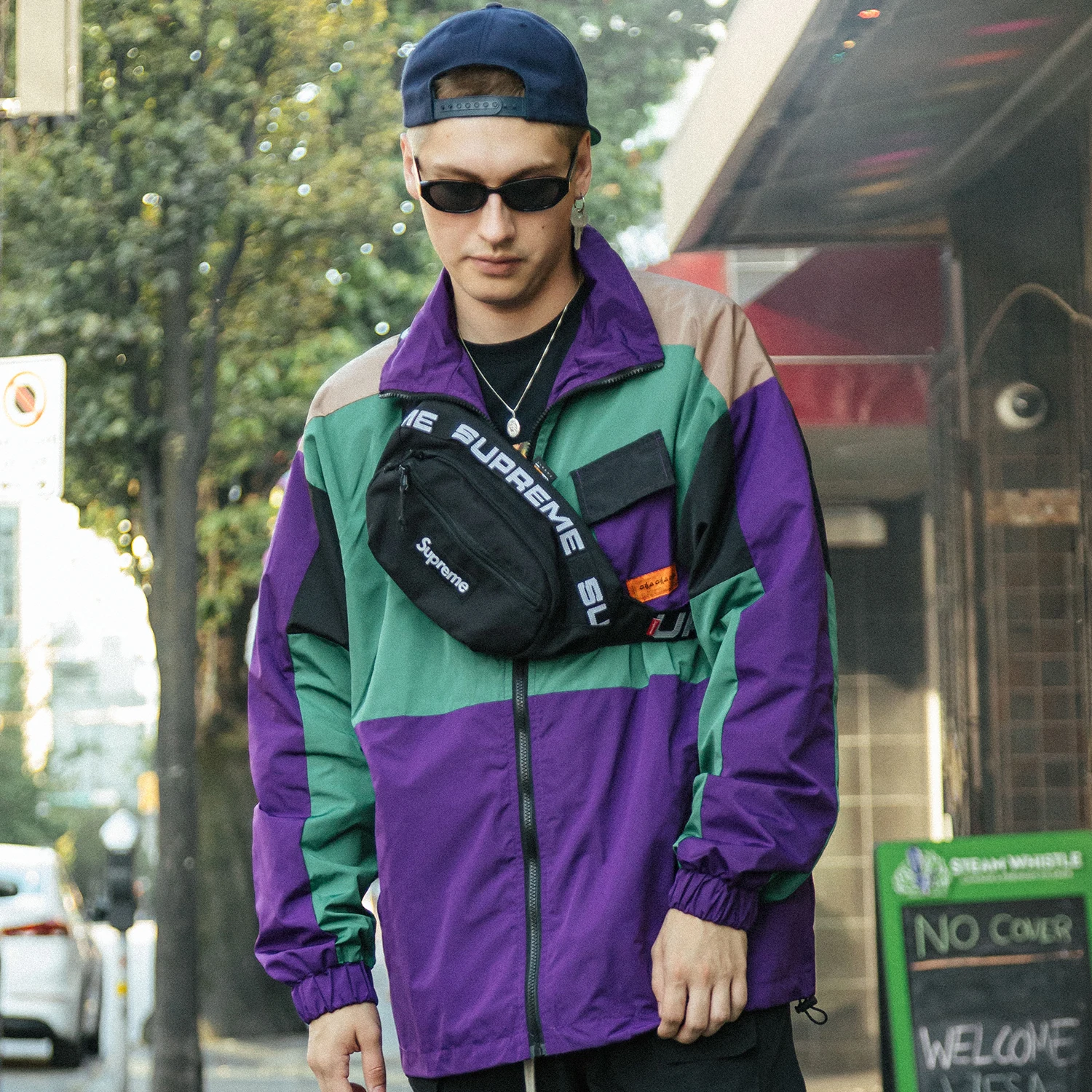 supreme clock jacket