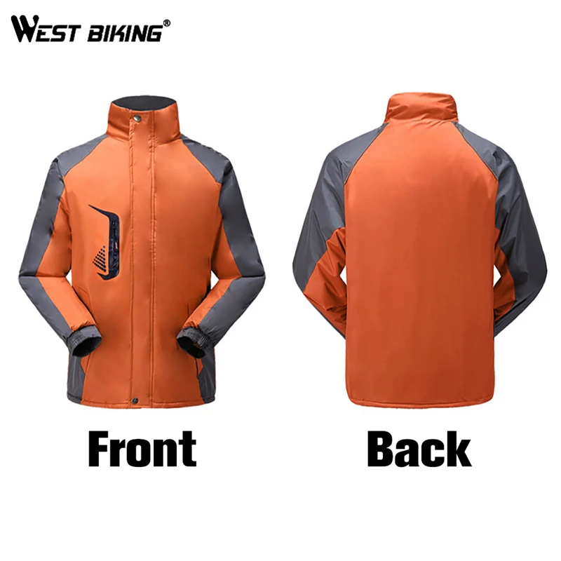 West Biking Велоспорт Джерси Зимняя Теплая Флисовая велосипедная куртка для спорта на открытом воздухе Туризм ветрозащитные для восхождения одежда мужская теплая куртка