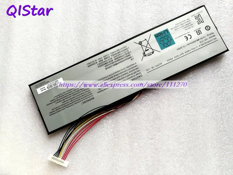 QISTAR 14,8 V 4950mAh настоящий GX-17S Аккумулятор для ноутбука Gigabyte Aorus X3, Aorus X3 Plus V3, Aorus X7, Aorus X7 v2