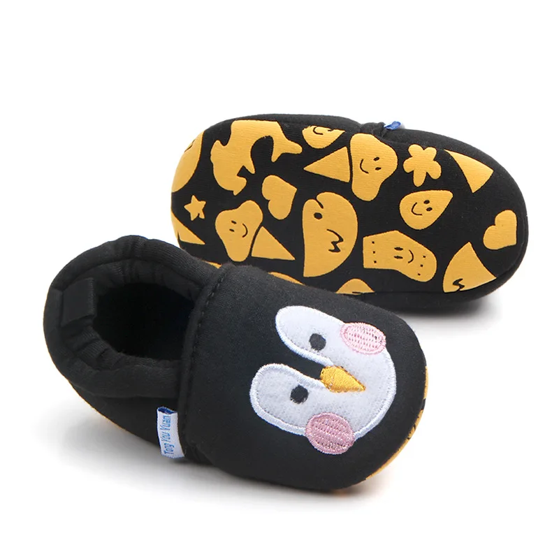 Милые детские ботиночки для новорожденных и малышей, детские кроватки для мальчиков и девочек, мягкие Нескользящие Детские ботинки с рисунками животных