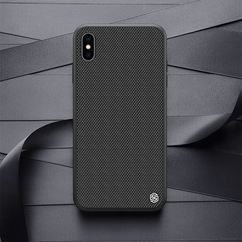 Чехол Nillkin для iphone XS Max/XR Текстурированный чехол из нейлонового волокна задняя крышка для iphone XS/XS MAX прочный нескользящий тонкий и светильник
