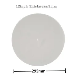 Anti-static Felt Slipmat for Turntable and Vinyl Records (12inch 3MM White)