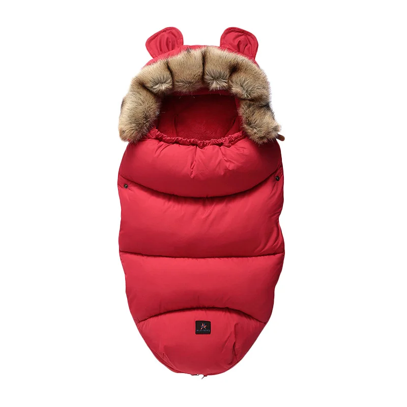 Универсальный Детский спальный мешок; зимняя муфта для ног; двусторонняя застежка-молния для 90%; ветрозащитная Водонепроницаемая детская коляска; аксессуары - Цвет: 1