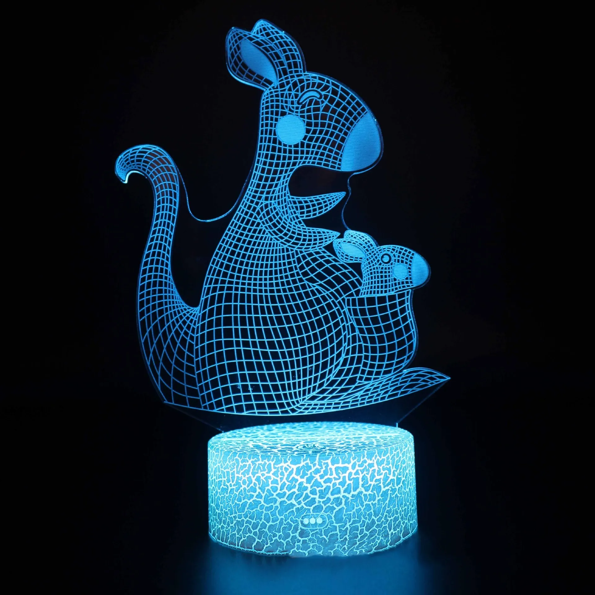 Светодиодный ночник 3D Животные стереоскопический USB акриловые ночные лампы для украшения дома GY036 подарок на праздник Новинка Светодиодный Настольный светильник - Испускаемый цвет: MY-522