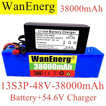 

2020 NEW 48V38000mAh 1000w 13S3P 48V Lithium ion Battery Pack For 54.6v E-bike Electric bicycle Scooter with BMS+54.6V Charger