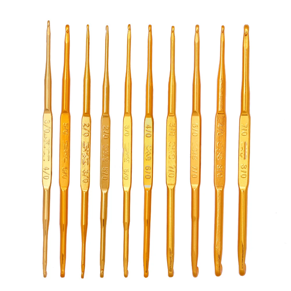 Набор вязальных игл алюминиевый двойной конец вязания крючком переплетение