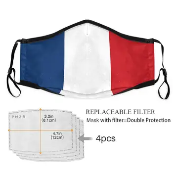 

Multi-country Flag Face Mask PM2.5 Anti Haze Smog Mouth Dust Mask + 4Pcs Activated Carbon Filter Paper Bacteria Proof Masques